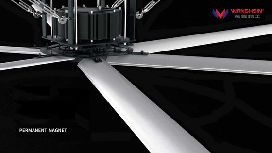 قطر الشفرة 7.3m 24ft مراوح HVLS للمستودعات منخفضة الضوضاء 39 ديسيبل