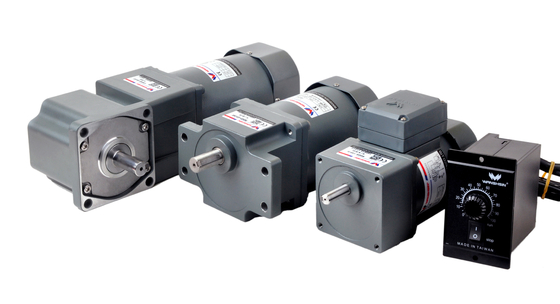 120W مرحلة واحدة 220V AC محرك تروس و 90 درجة علبة تروس النقل